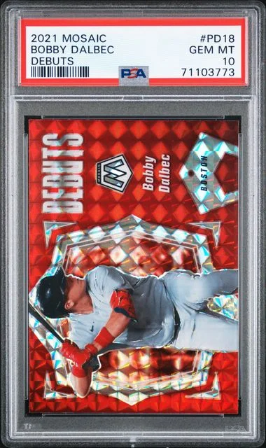 2021 Panini Mosaic Bobby Dalbec Debuts Mosaic #PD18 card image