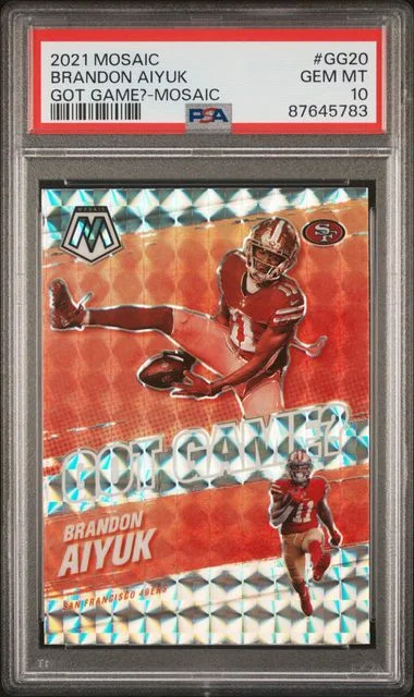 2021 Panini Mosaic Brandon Aiyuk Got Game? Mosaic #GG20 card image