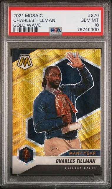2021 Panini Mosaic Charles Tillman Gold Wave #276 card image