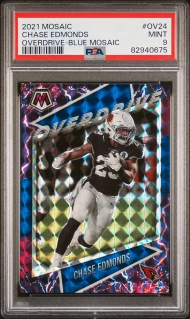 2021 Panini Mosaic Chase Edmonds Overdrive Blue Mosaic #Ov24 card image