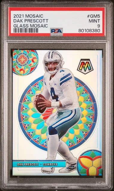 2021 Panini Mosaic Dak Prescott Glass Mosaic #GM5 card image
