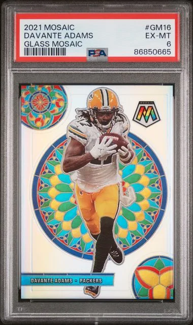 2021 Panini Mosaic Davante Adams Glass Mosaic #GM16 card image