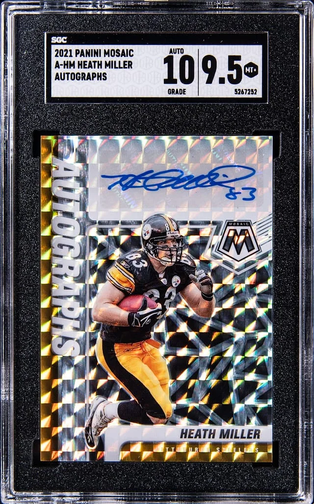 2021 Panini Mosaic Heath Miller Autograph #A-HM card image