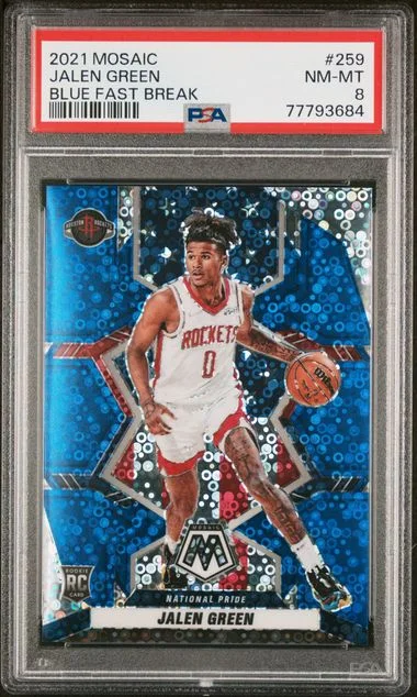 2021 Panini Mosaic Jalen Blue Fast Break #259 card image
