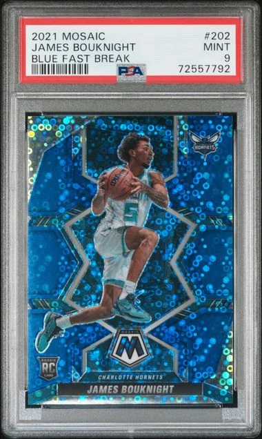 2021 Panini Mosaic James Bouknight Blue Fast Break #202 card image
