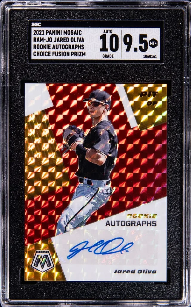 2021 Panini Mosaic Jared Oliva Choice Fusion Prizm #RAM-JO card image