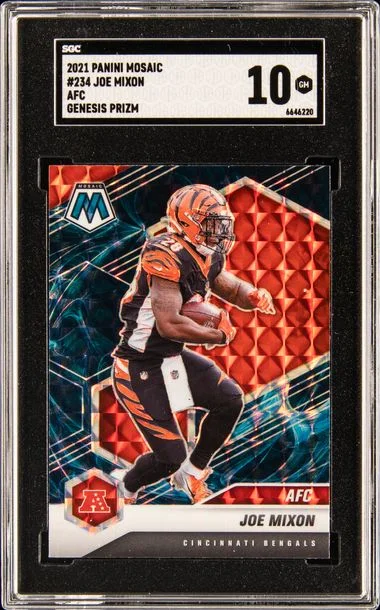 2021 Panini Mosaic Joe Mixon AFC Genesis Prizm #234 card image
