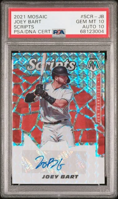 2021 Panini Mosaic Joey Bart Scripts #SCR-JB card image