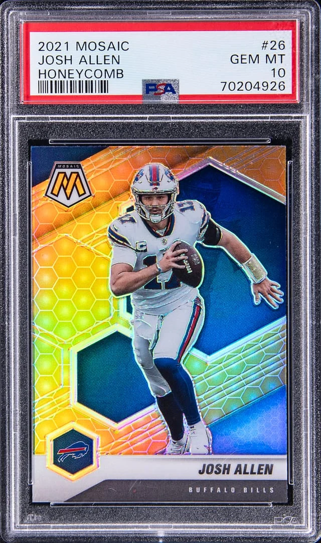 2021 Panini Mosaic Josh Allen Honeycomb #26 card image
