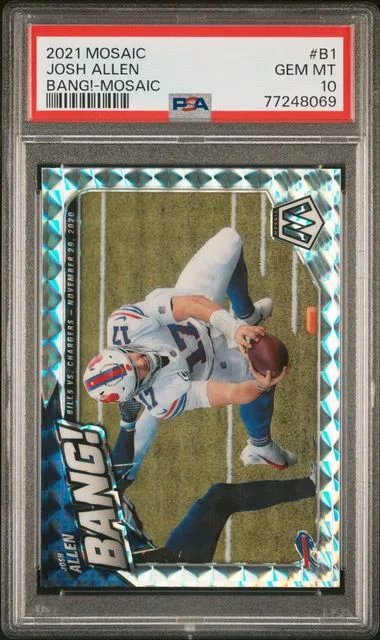 2021 Panini Mosaic Josh Allen Bang! Mosaic #B1 card image