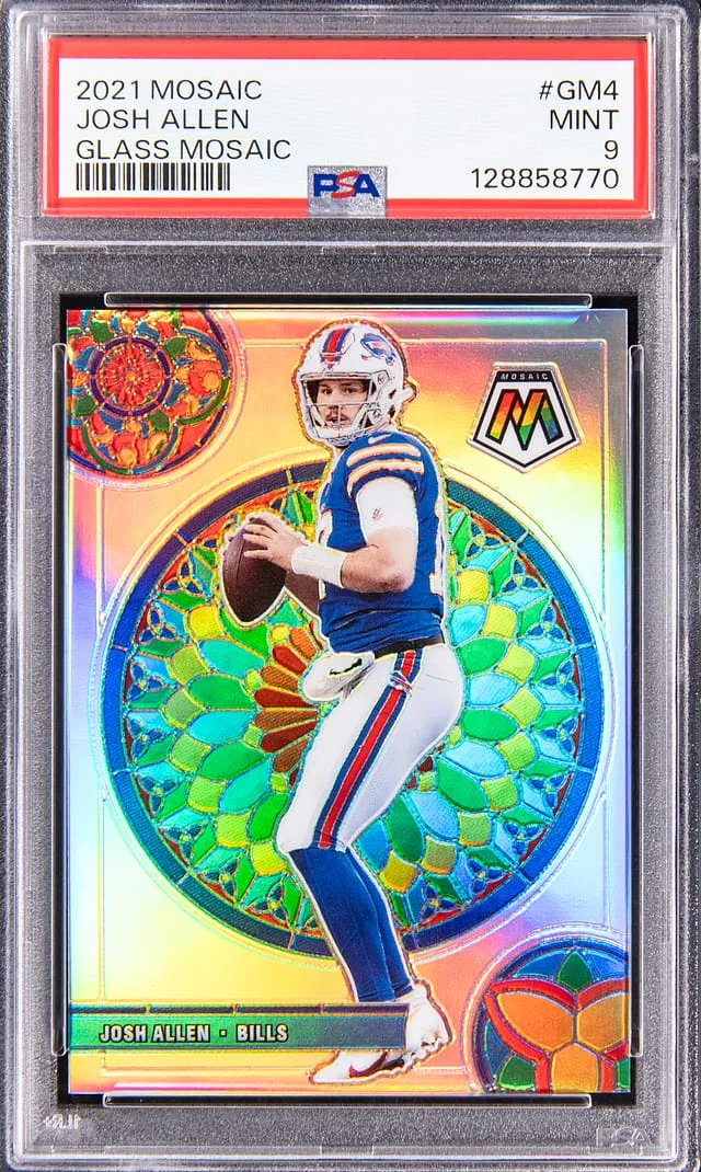 2021 Panini Mosaic Josh Allen Glass Mosaic #GM-4 card image