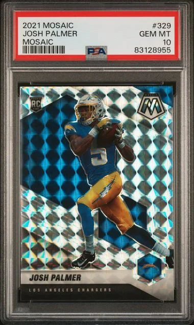 2021 Panini Mosaic Josh Palmer Silver Mosaic #329 card image