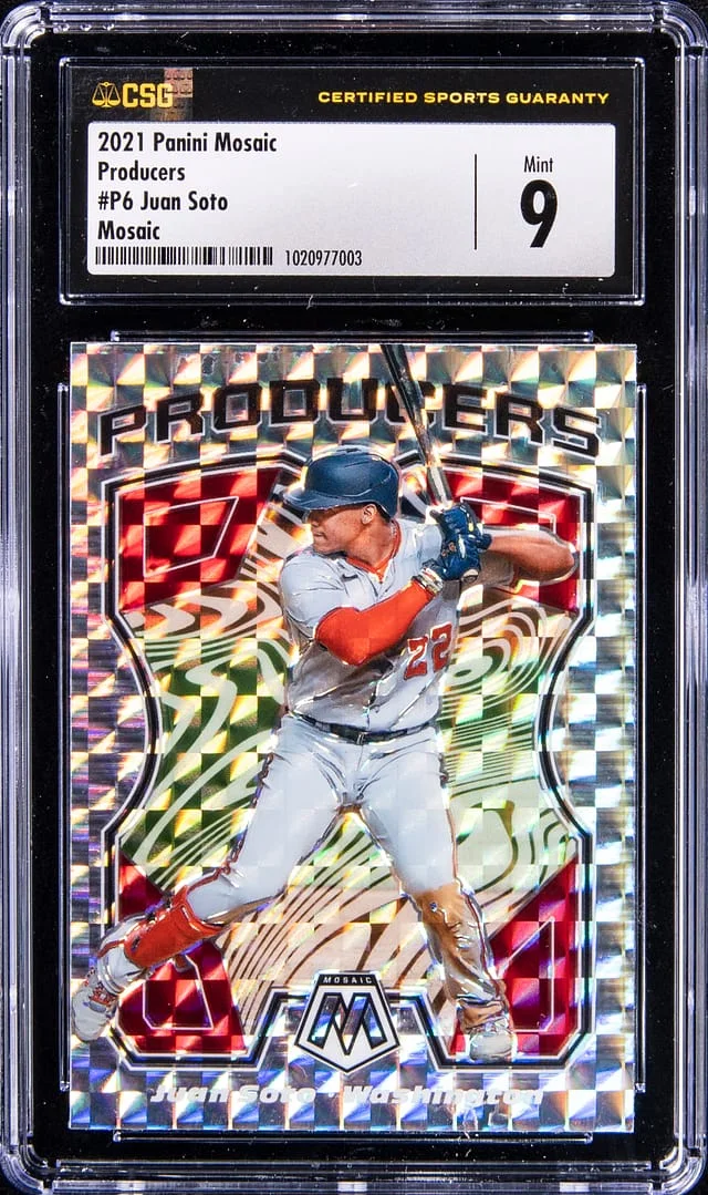 2021 Panini Mosaic Juan Soto Producers Mosaic #P6 card image