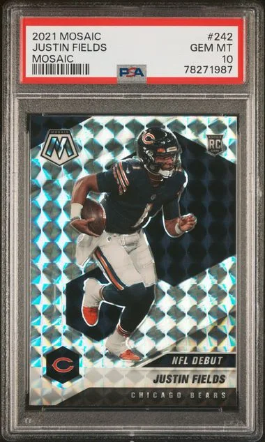 2021 Panini Mosaic Justin Fields #242 card image