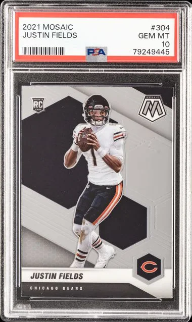 2021 Panini Mosaic Justin Fields #304 card image