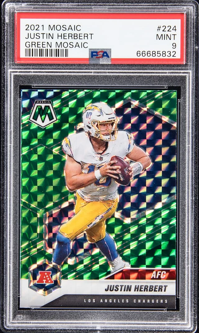 2021 Panini Mosaic Justin Herbert Honeycomb #224 card image