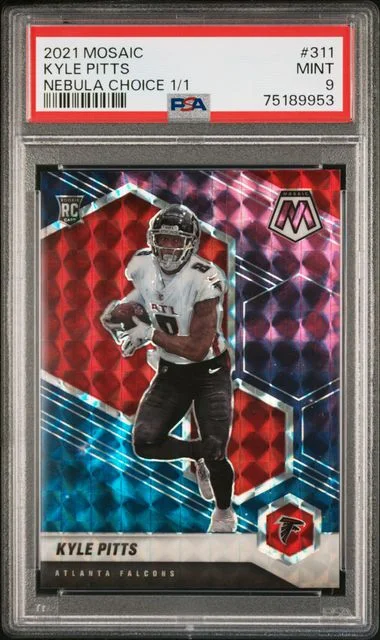 2021 Panini Mosaic Kyle Pitts Nebula Choice #311 card image