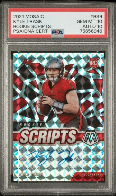 2021 Panini Mosaic Kyle Trask Scripts #RS9 card image