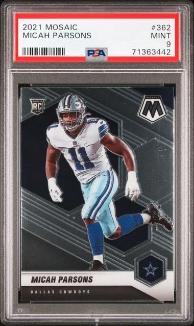 2021 Panini Mosaic Micah Parsons #362 card image