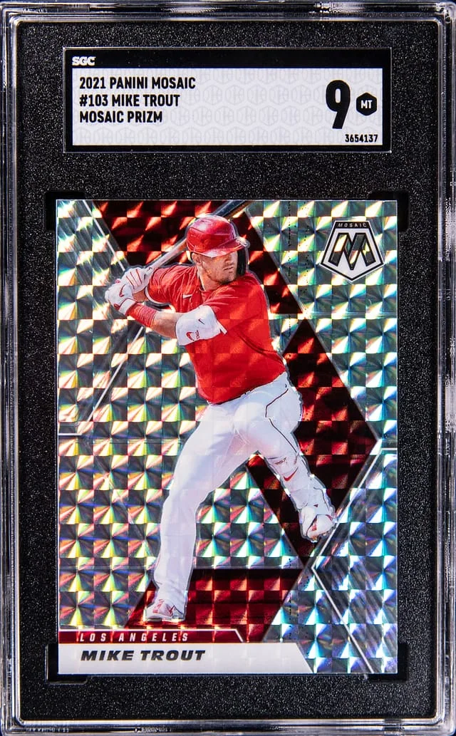 2021 Panini Mosaic Mike Trout Prizm #103 card image