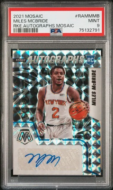 2021 Panini Mosaic Miles McBride Autographs Mosaic #RAM-MMB card image