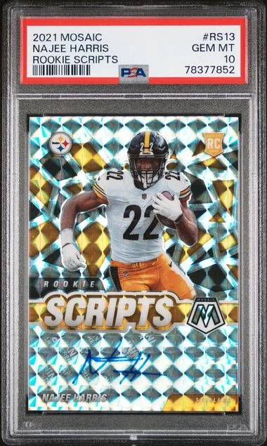 2021 Panini Mosaic Najee Harris Scripts #Rs13 card image