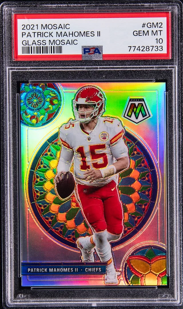 2021 Panini Mosaic Patrick Mahomes II Glass Mosaic #GM-2 card image