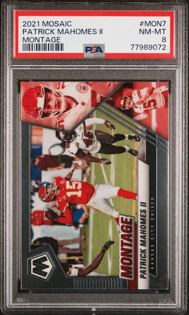 2021 Panini Mosaic Patrick Mahomes II Montage #MON-7 card image