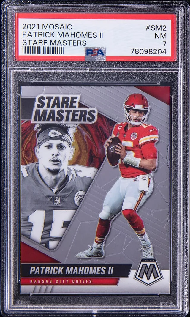 2021 Panini Mosaic Patrick Mahomes II Stare Masters #SM2 card image