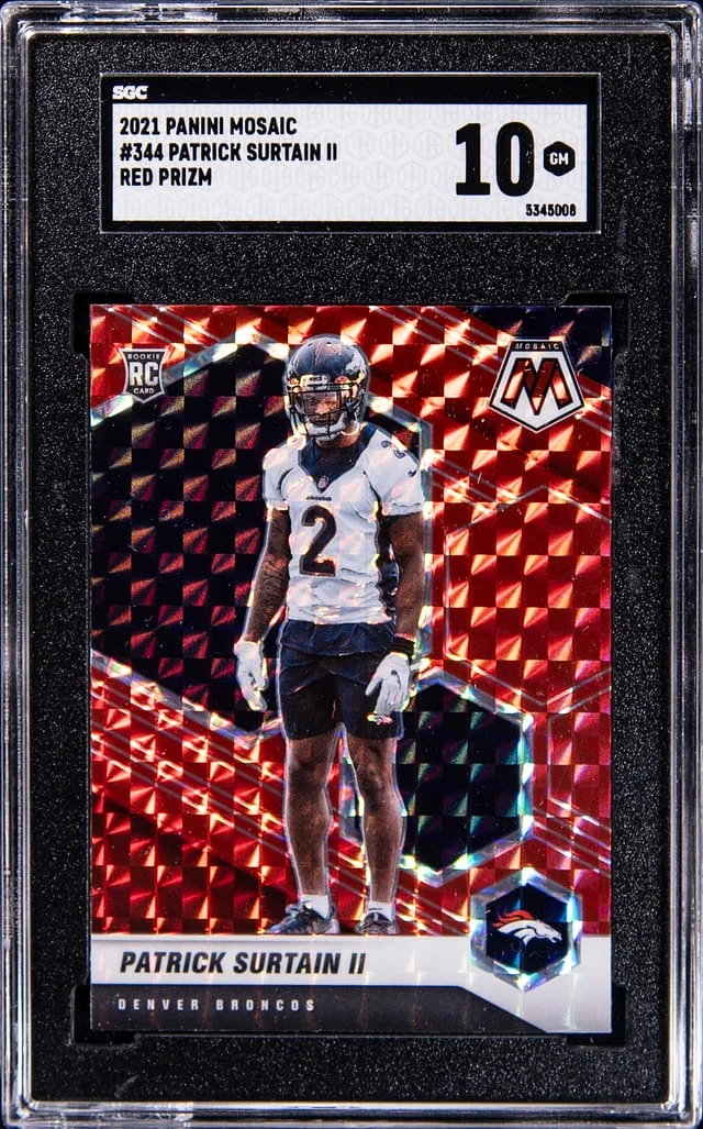 2021 Panini Mosaic Patrick Surtain II Prizm #344 card image