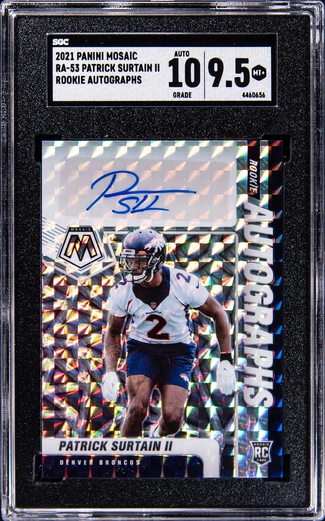2021 Panini Mosaic Patrick Surtain II Autograph Mosaic #RA-53 card image