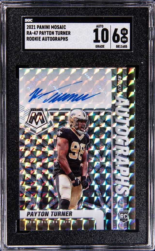 2021 Panini Mosaic Payton Turner Autograph #RA-47 card image