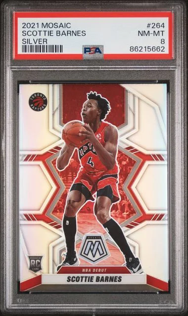 2021 Panini Mosaic Scottie Barnes Silver #264 card image
