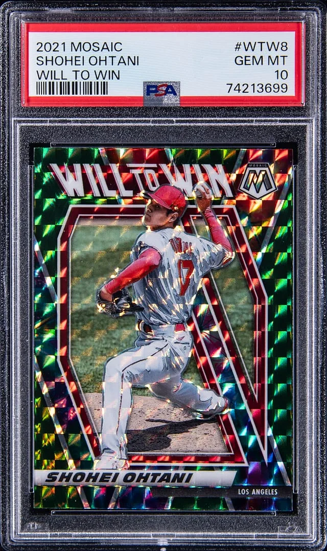 2021 Panini Mosaic Shohei Ohtani Will to Win #WTW9 card image