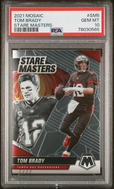 2021 Panini Mosaic Tom Brady Stare Masters #SM5 card image
