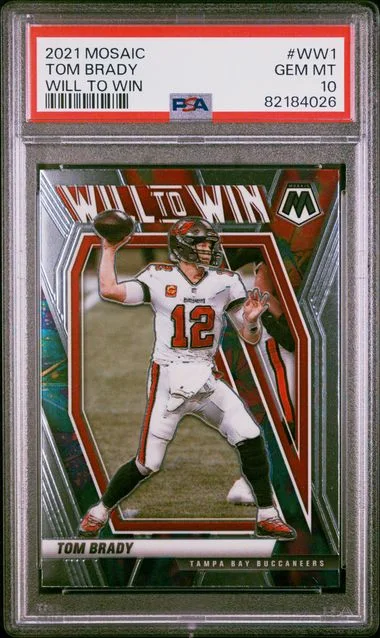 2021 Panini Mosaic Tom Brady Will To Win #Ww1 card image