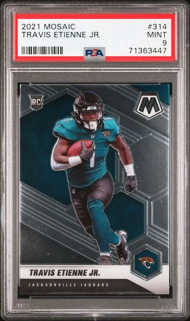 2021 Panini Mosaic Travis Etienne Jr. #314 card image
