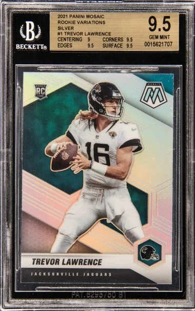 2021 Panini Mosaic Trevor Lawrence Variations Silver #301-V card image