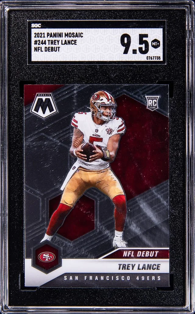 2021 Panini Mosaic Trey Lance Honeycomb #244 card image