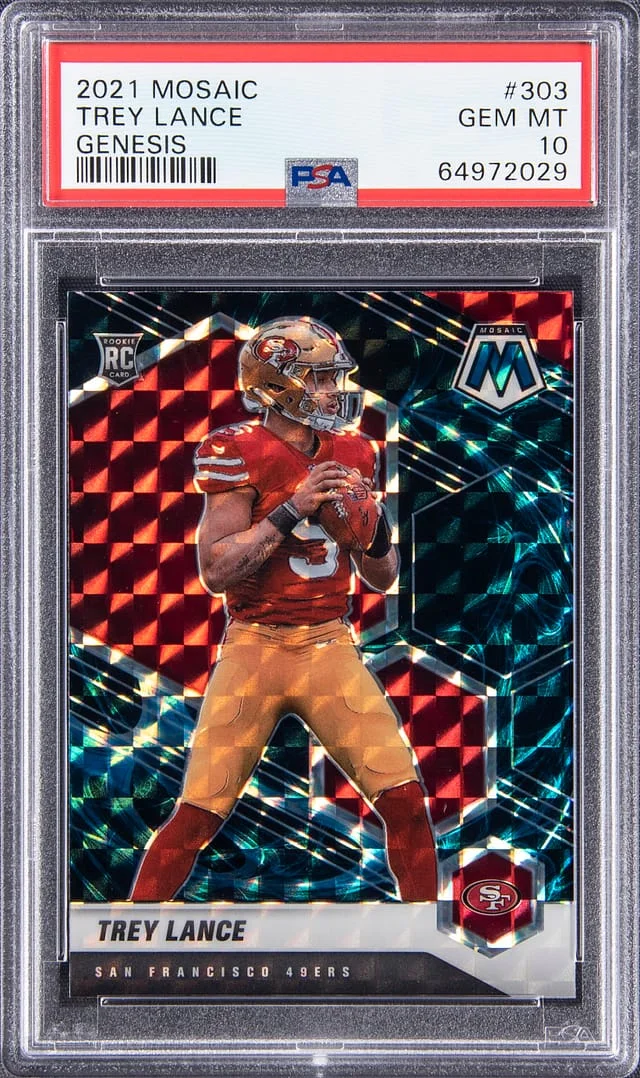 2021 Panini Mosaic Trey Lance #303 card image