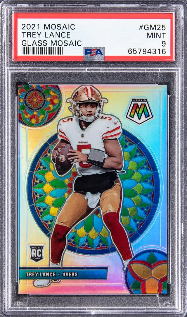 2021 Panini Mosaic Trey Lance Glass Mosiac #GM-25 card image