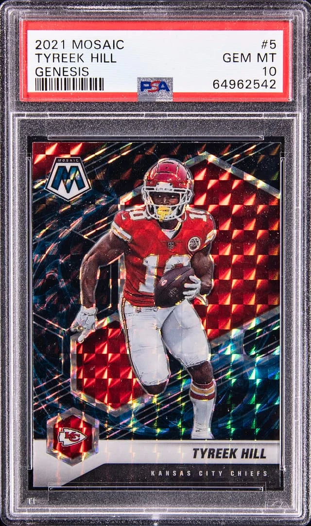 2021 Panini Mosaic Tyreek Hill Genesis #5 card image