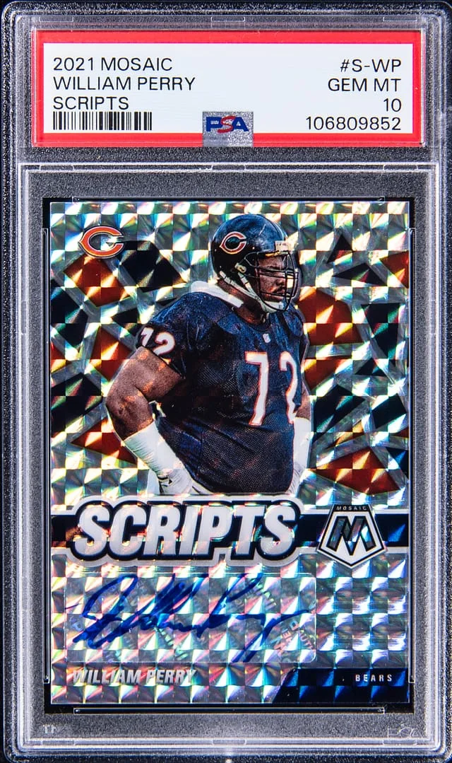 2021 Panini Mosaic William Perry Scripts #S-WP card image
