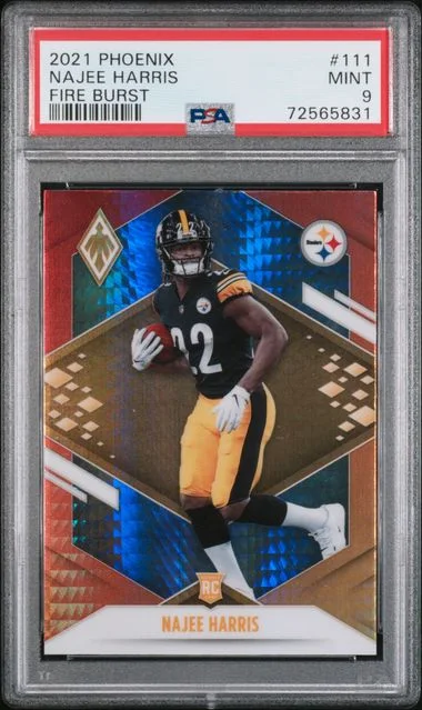 2021 Panini Najee Harris Phoenix Fire Burst #111 card image