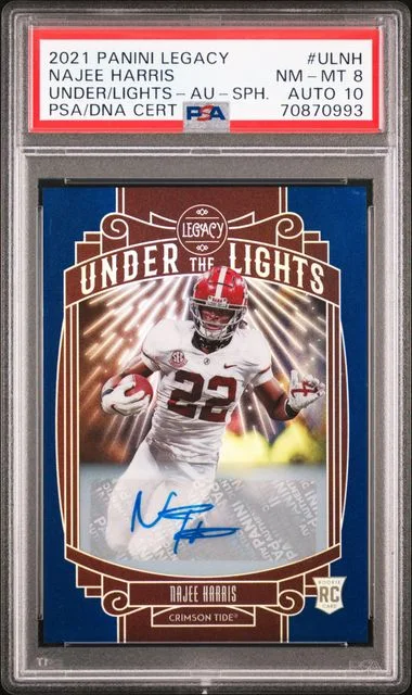 2021 Panini Najee Harris Legacy Under The Lights Autograph-Sapphire #ILNH card image