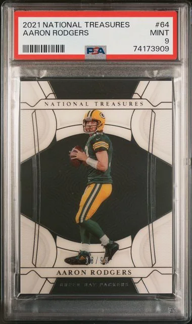 2021 Panini National Treasures Aaron Rodgers #64 card image