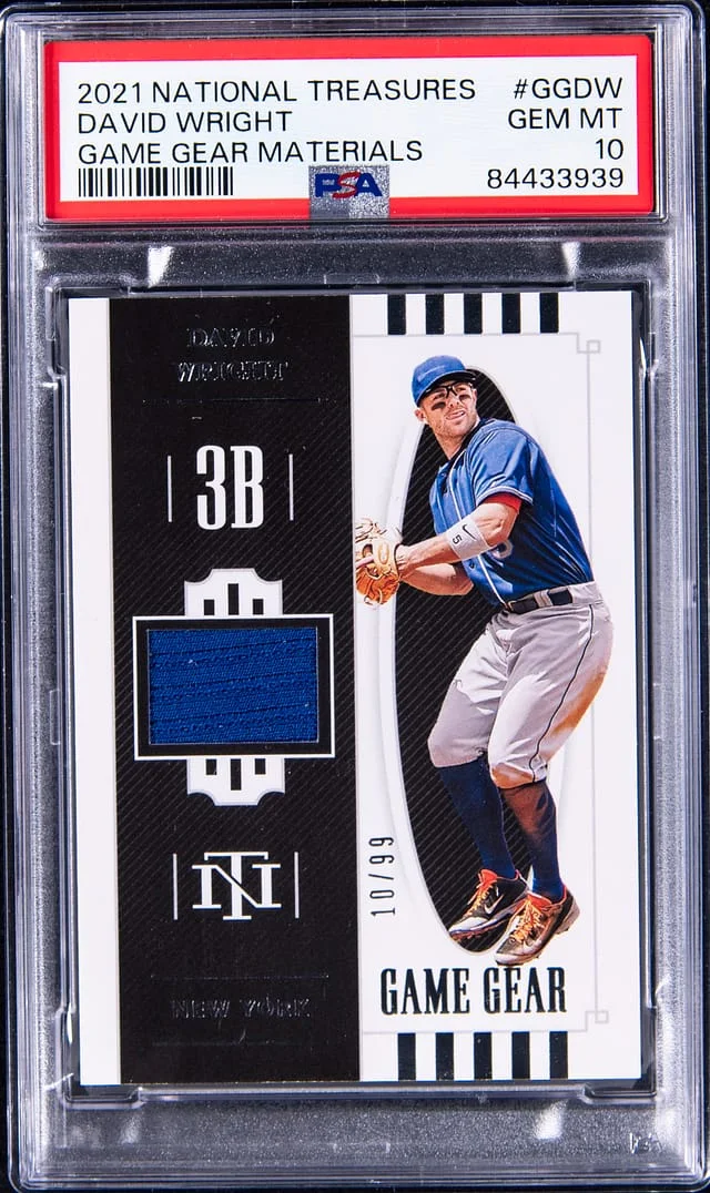 2021 Panini National Treasures David Wright Game Gear Materials #GG-DW card image