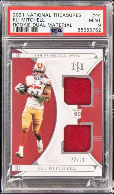 2021 Panini National Treasures Eli Mitchell Dual Materials #44 card image