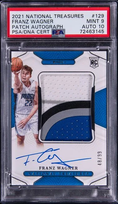 2021 Panini National Treasures Franz Wagner #129 card image