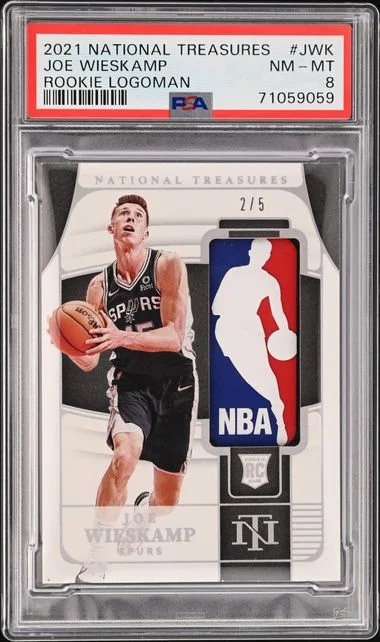 2021 Panini National Treasures Joe Wieskamp Logoman #JWK card image